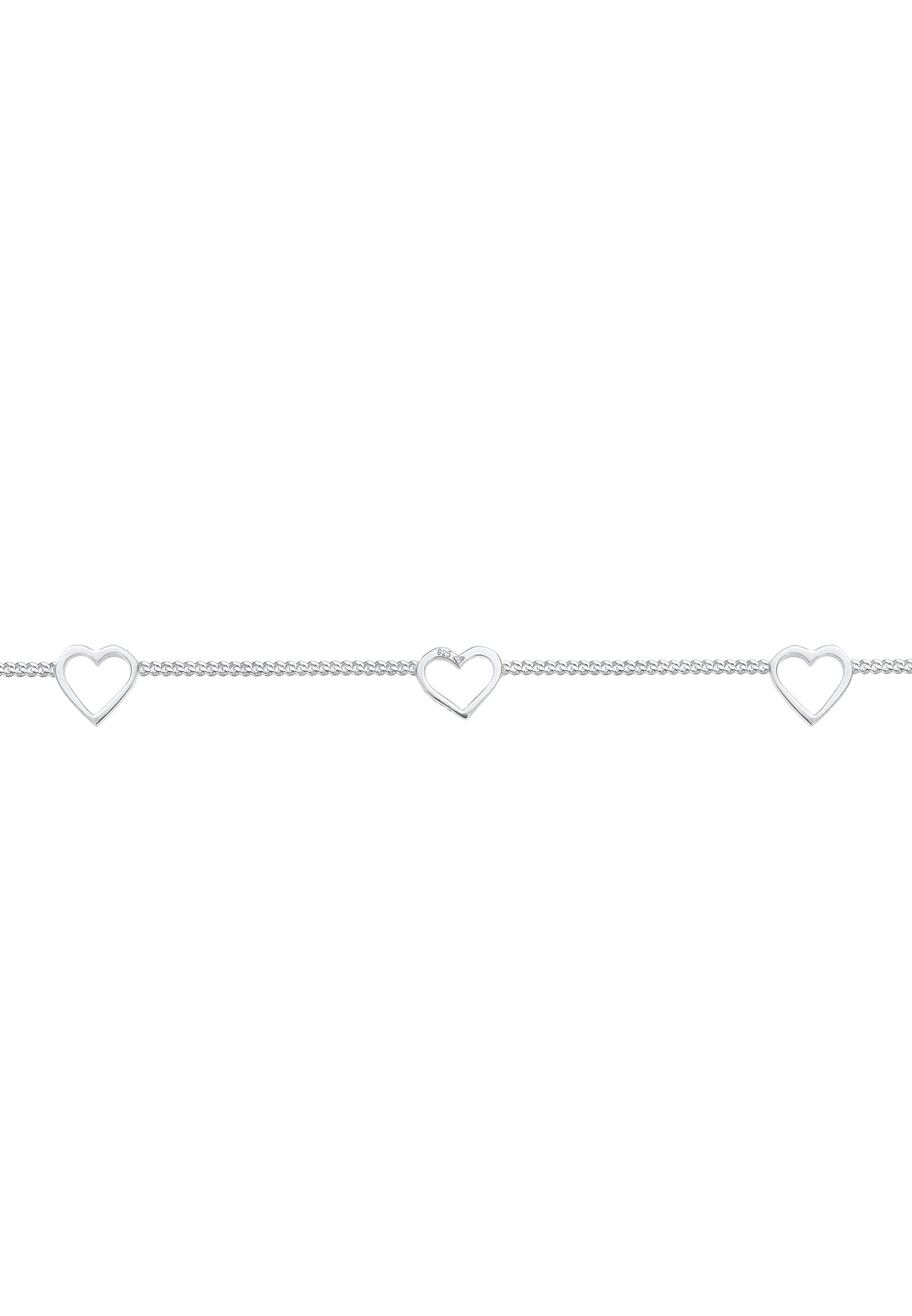 Elli Femmes choker cœur basique tendance en argent sterling 925