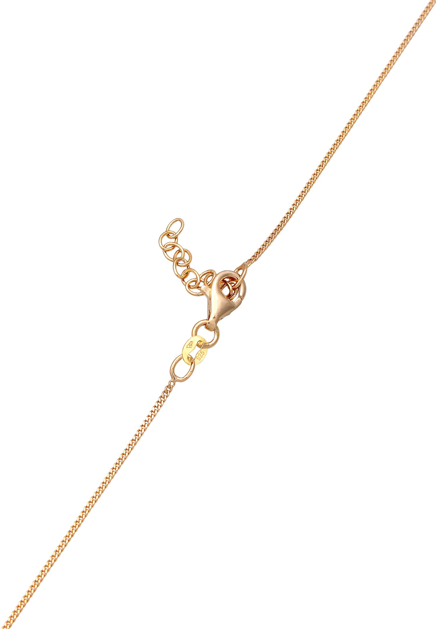 Elli Femmes pendentif soleil été en argent sterling 925 plaqué or