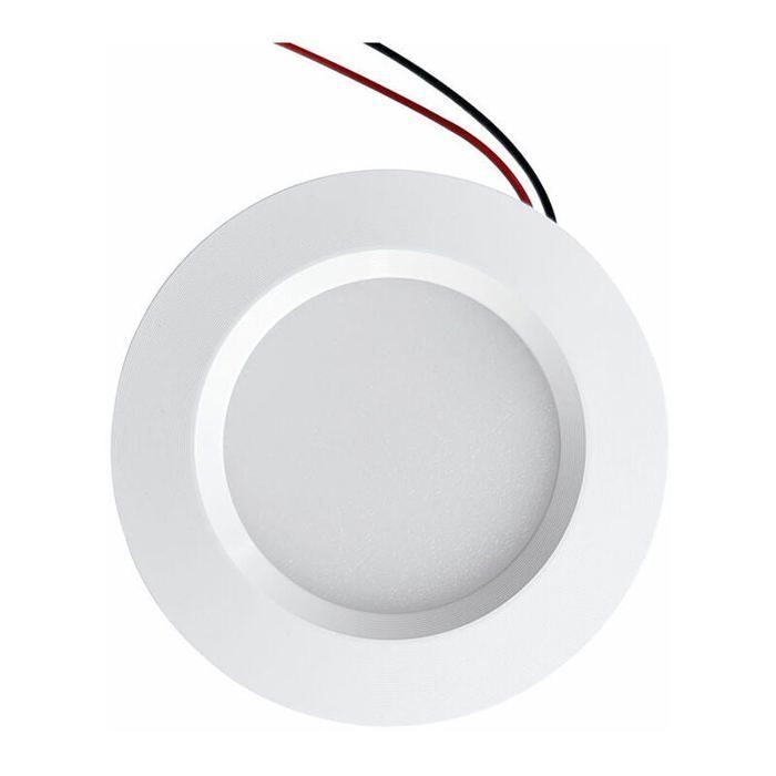 Mini Spot LED Encastrable perçage 55mm diamètre 68mm Compact 3W DC12V étanche IP54 Salle de bain(Aluminium, Blanc Naturel 4000K)