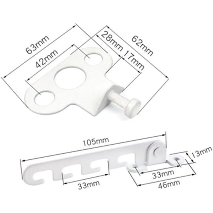 2-Piece Casement Window Restrictor, Window Restrictor, No-Drill Window Restrictor, Open Window Blocker
