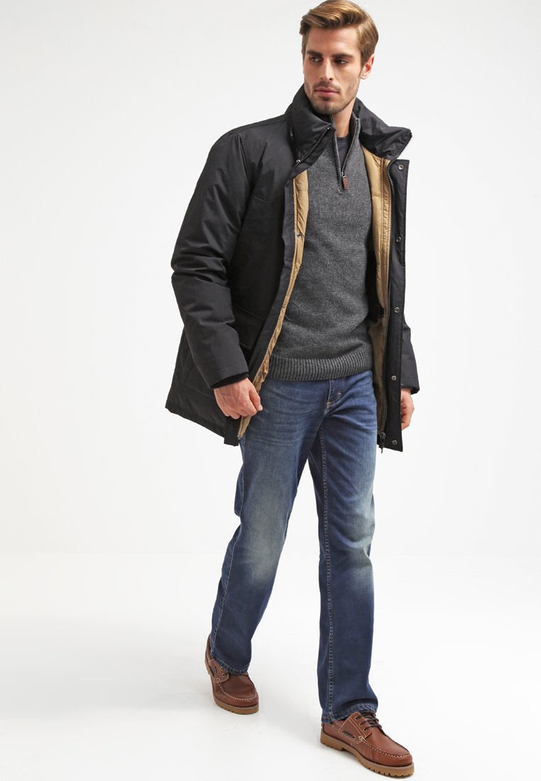 Pull Pier One - gris foncé chiné