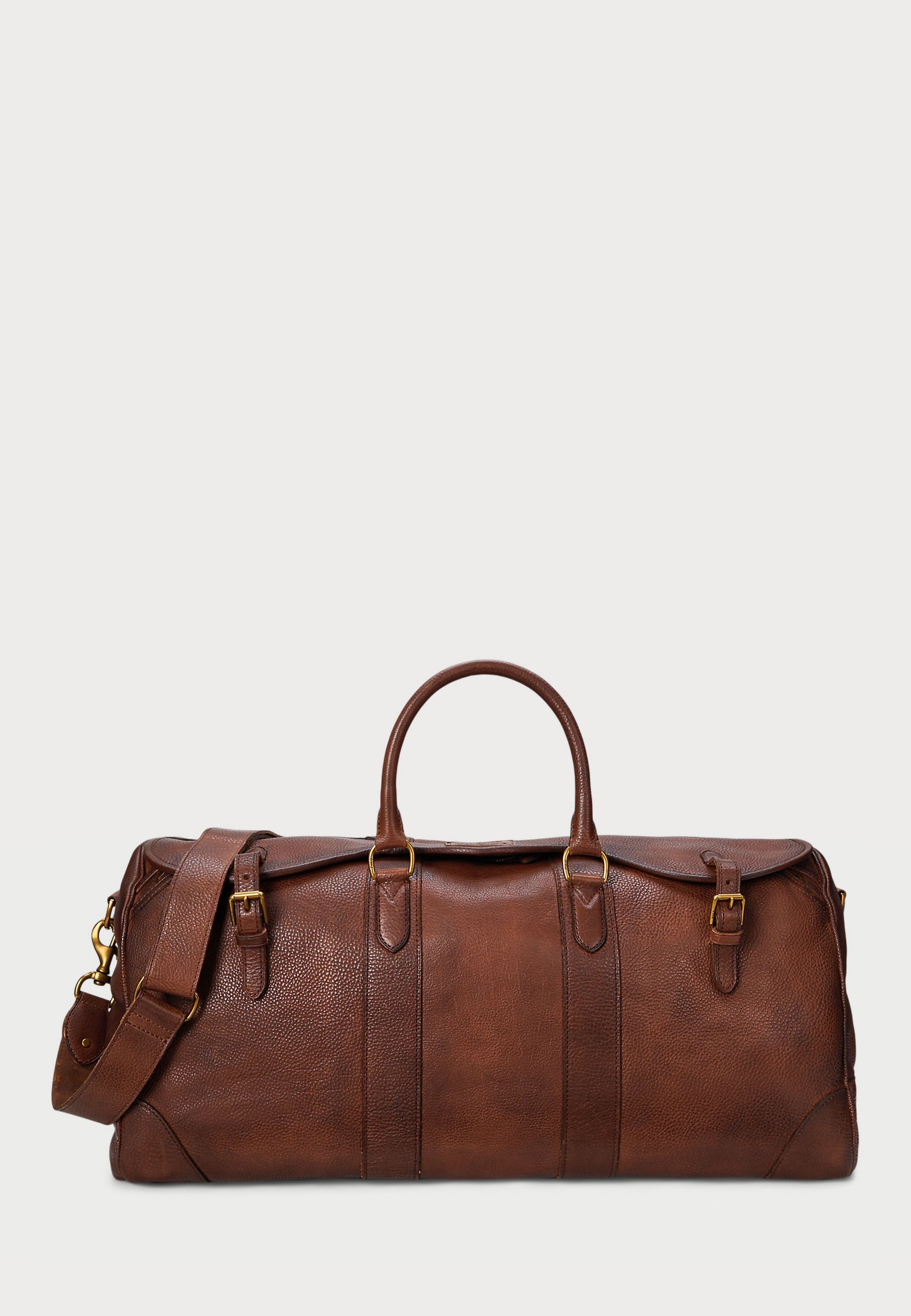 Polo Ralph Lauren HERITAGE LEDER-DUFFEL - Wochenendtasche - braun