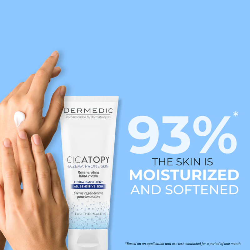 Creme para as mãos emoliente e regenerador Dermedic Linum