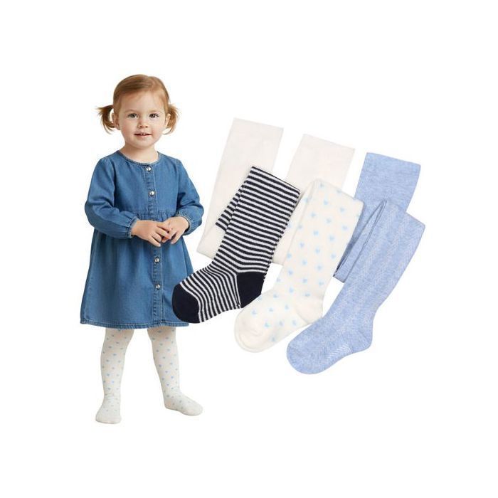 Paquete de 3 pares de medias para niña, medias suaves y cómodas para niñas, para invierno, 92 cm