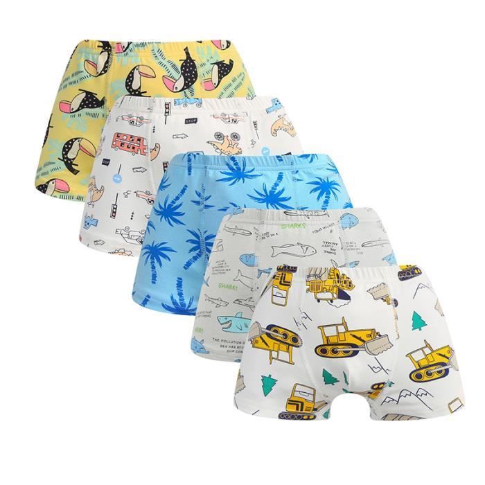 Calzoncillos bóxer de algodón puro para niño con estampado de dinosaurios, paquete de 10