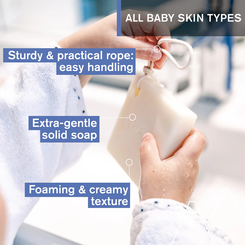 Uriage Bébé 1st Feste Reinigungscreme – cremige Seife für zarte und geschmeidige Haut