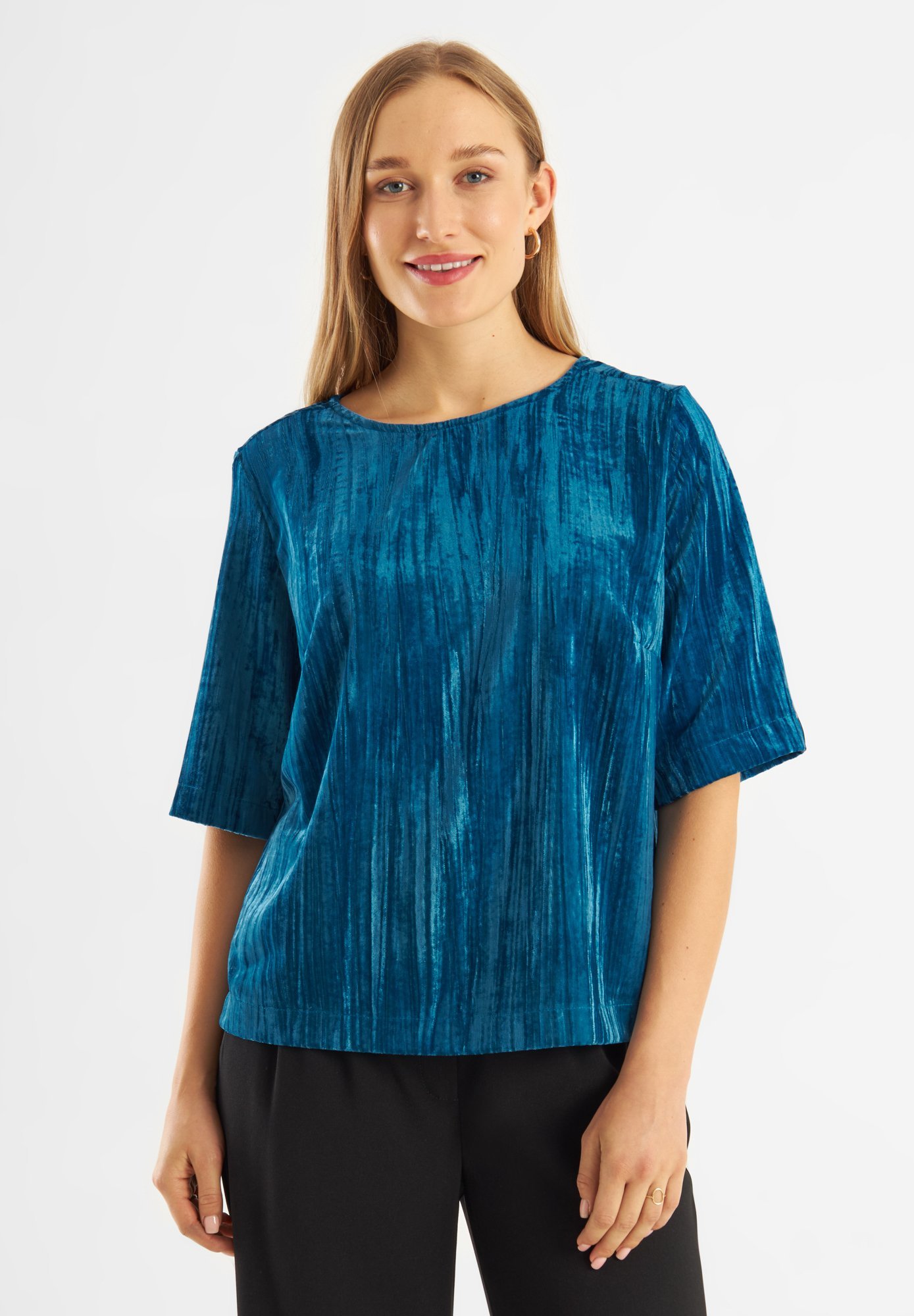 Jascha Stockholm PAPIN - Blouse - oceaanblauw