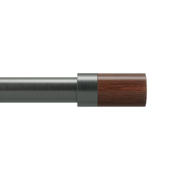 KARNISZ REGULOWANY Bolas 91-183 cm czarny DREWNIANE WSTAWKI