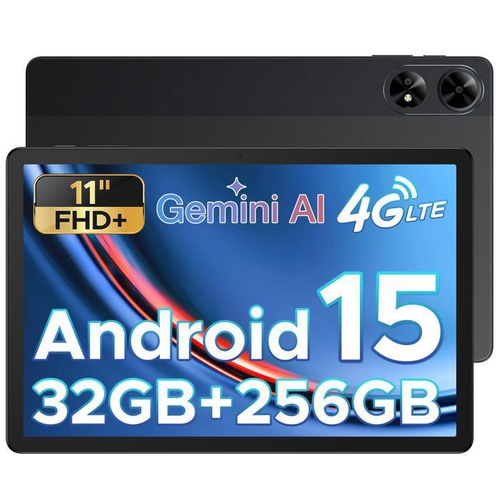 DOOGEE TAB G6+ Tablette Tactile - Android 15 Gemini AI, Unisoc T7280, Écran 11