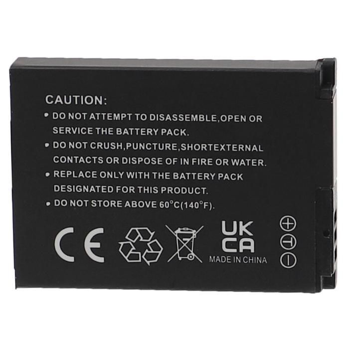 EXTENSILO Batterie remplacement pour Samsung SLB-10A pour appareil photo, reflex numérique (1000mAh, 3,7V, Li-ion)