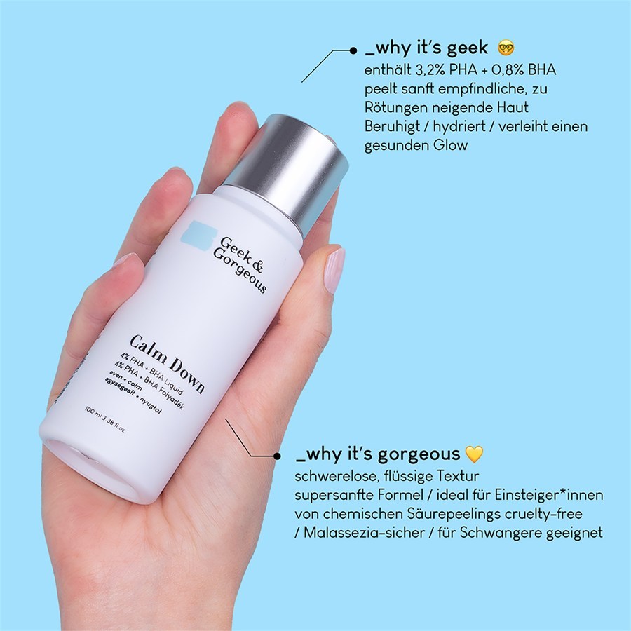 Geek & Gorgeous upokojujúci peeling na tvár – 100 ml