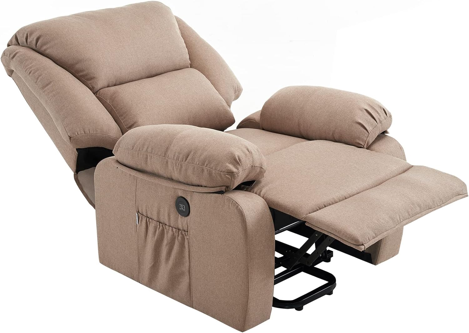 Masážní křeslo ECODE Stelvio Lift Chair, elektrické sklápění o 160°, funkce vyhřívání, automatické programy, vibrační vlna, 2 USB nabíjecí porty, A++, ECO-8520UP (béžová)