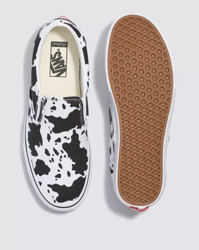 Customs Cow Print Slip-On