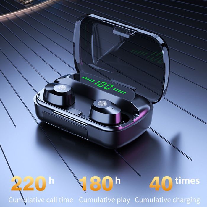 Auriculares inalámbricos Bluetooth con estuche de carga