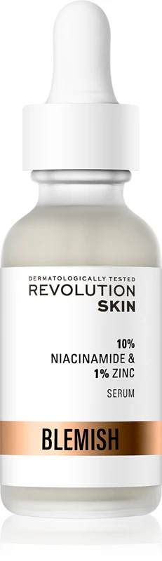 Revolution Skincare niacinamīda 10% + cinka 1% serums paplašinātām porām