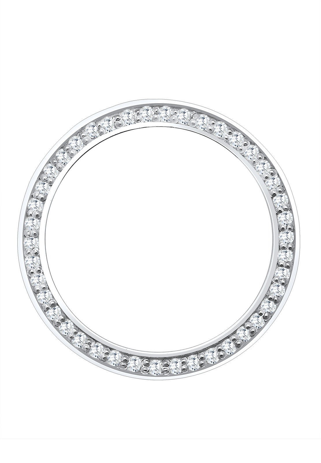 Elli PREMIUM Bandring Zirkonia Funkelnd Geo 925 Silber Joli