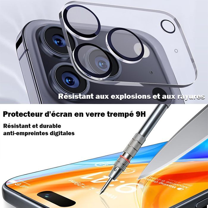 iPhone 17 Pro Max case with MagSafe magnetic closure, tempered glass, camera protector, shockproof TPU bumper, transparent, anti-yellowing, hard PC back