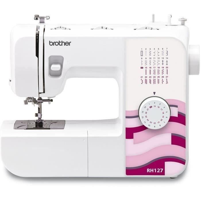 Mechanical sewing machine - BROTHER RH-127 - 27 sewing functions - Manual thread cutter