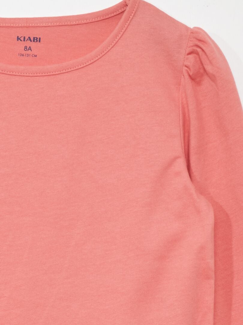Camiseta de manga larga de punto - rosa
