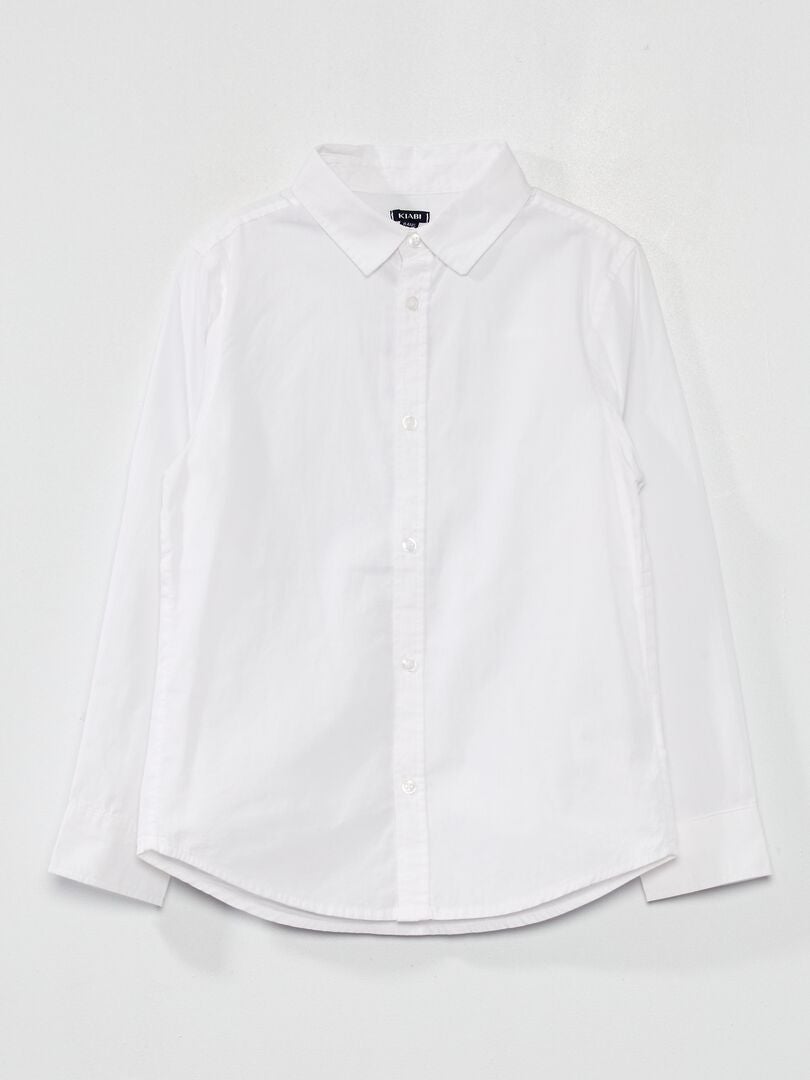 Camisa de popeline - Branca