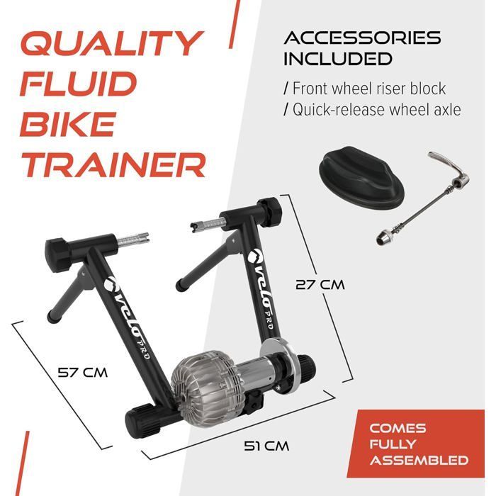 Velo Pro Fluide Schwarzer Heimtrainer