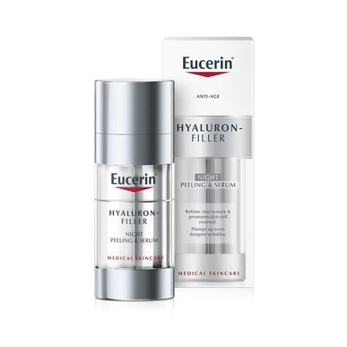 Eucerin Hyaluron-Filler Nattpeeling og Serum Anti-aldring Nattpeeling Serum 30 ml