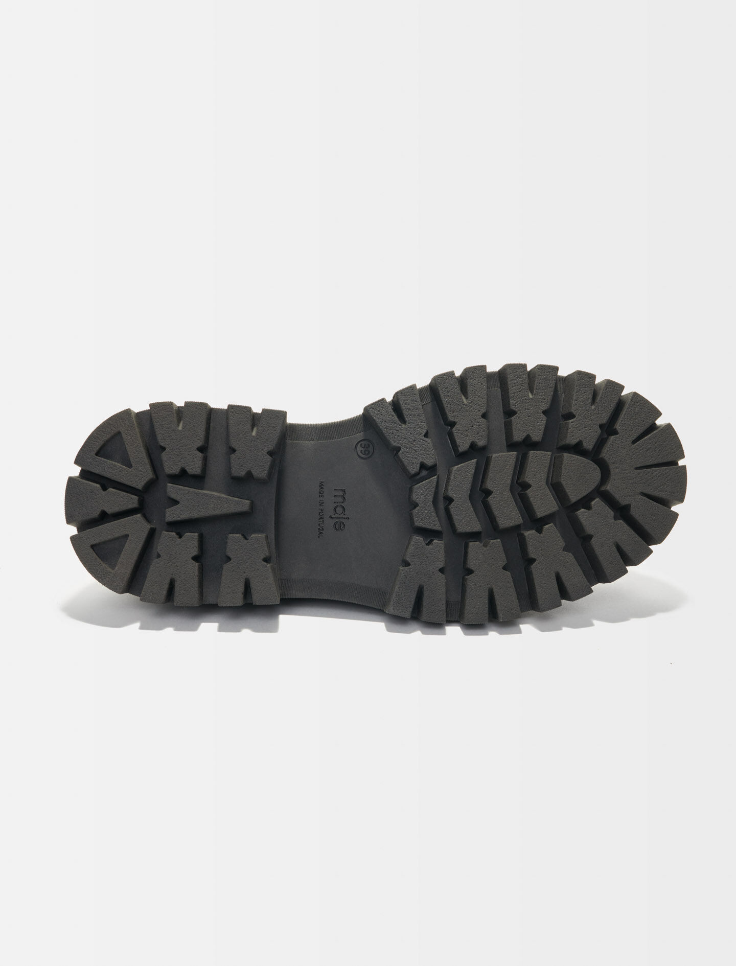 Loafers met plateauzool en studs - Zwart