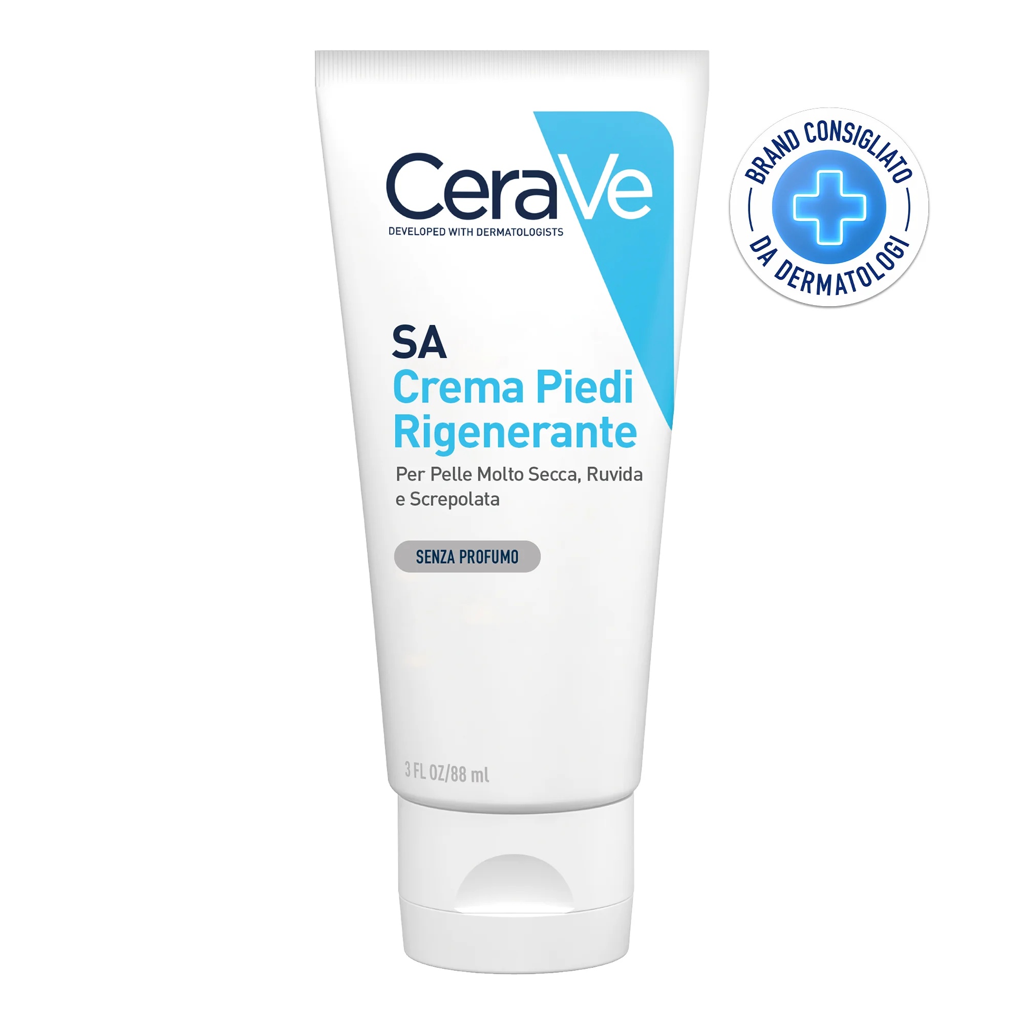 CERAVE Regenerierende Fußcreme mit Salicylsäure 88 ml Für sehr trockene und geschädigte Haut