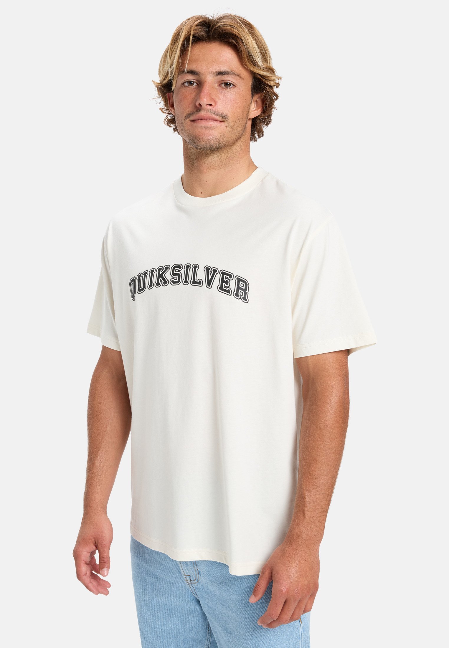 Quiksilver ADDIO - T-shirt stampata - bianco neve