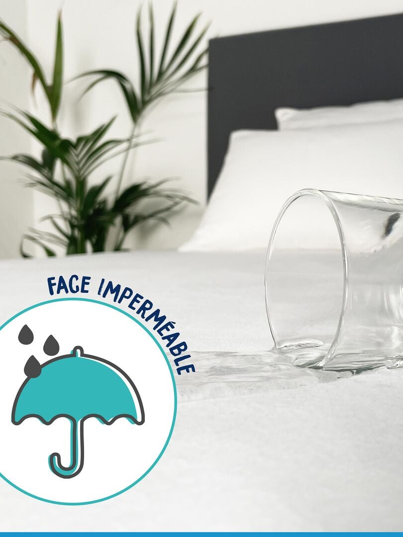 Protector de colchón impermeable para bebé - BLANCO
