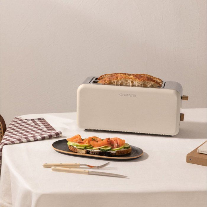 Tostapane - Create - TOAST RETRO - 1500W - Fessure larghe - Stile retrò