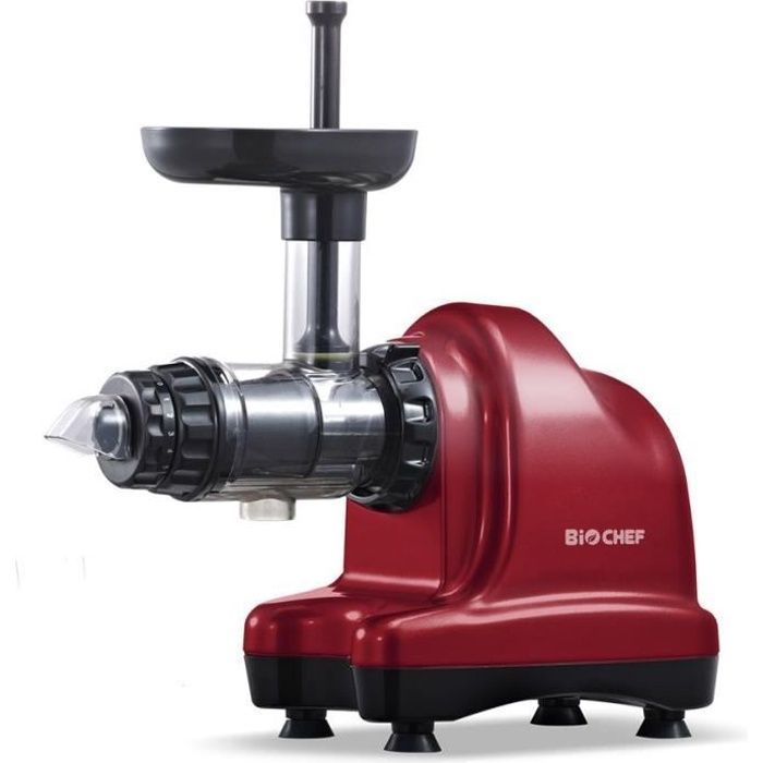 Extracteur de jus - BIOCHEF - AXIS Cold Press Rouge - 150 Watt - Centrifugeuse