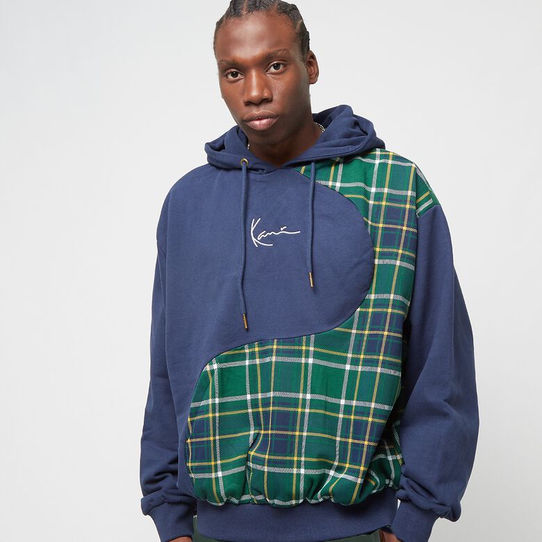Felpa con cappuccio Small Signature Wavy Block Os