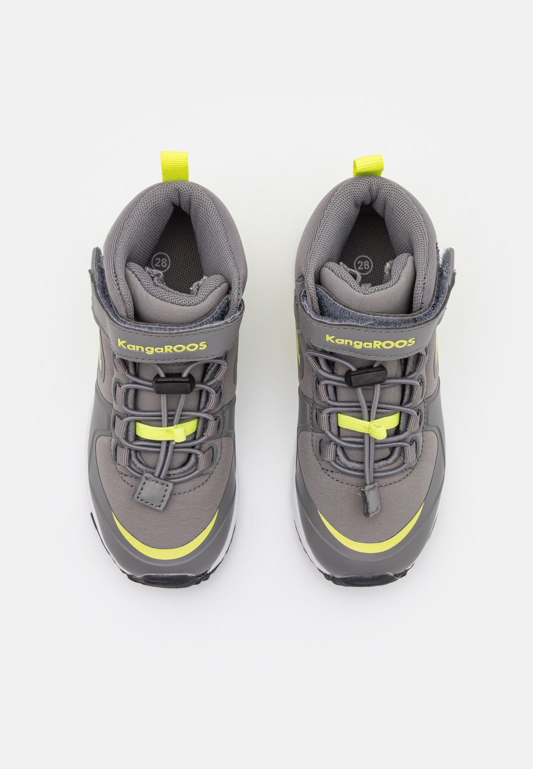 KangaROOS HYDRO UNISEX - Hoge sneakers - Ultimate Grey/Limetje