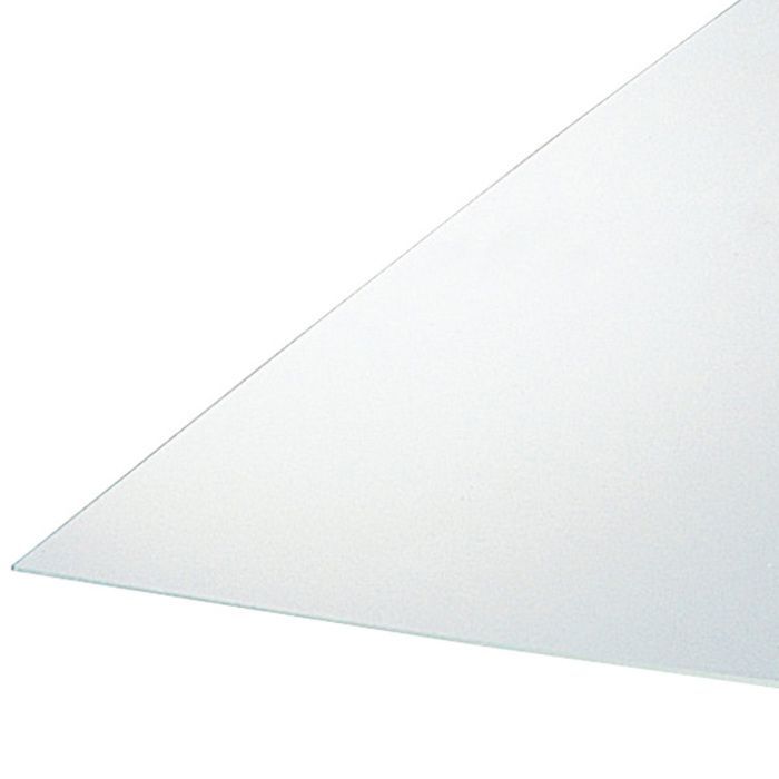 Smooth and Transparent Synthetic Glass - L: 50 cm - W: 100 cm - T: 2 mm - Transparent