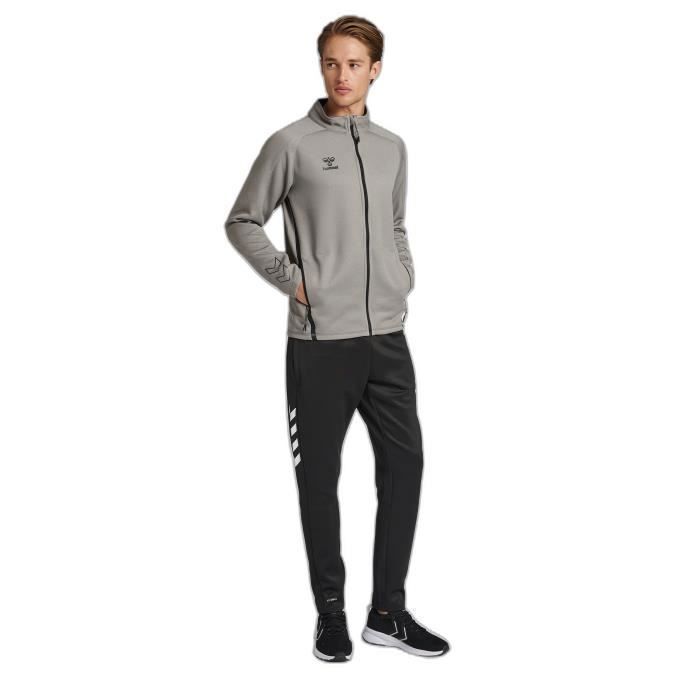 Hummel Cima XK Zip-Up Track Jacket - Grey - Size S - Men's - Long Sleeves - Multisport - Breathable