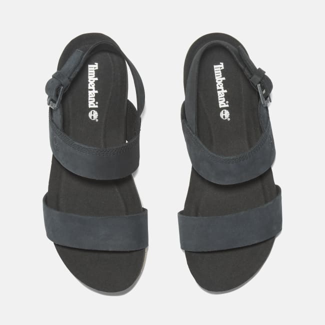 Sandalo a Doppia Fascia Malibu Waves da Donna in                colore nero