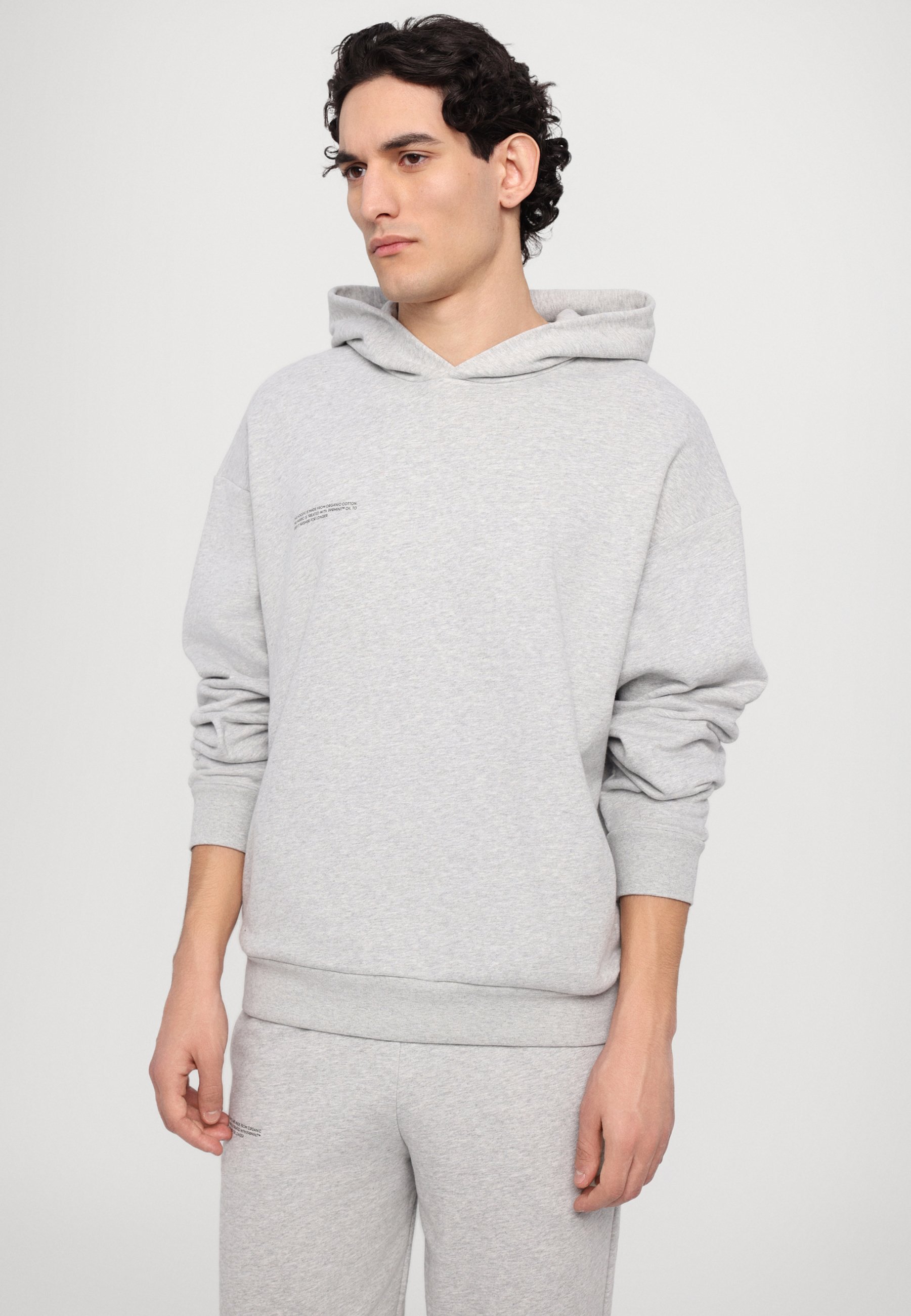 PANGAIA MIDWEIGHT HOODIE UNISEX - Sweatshirt - grijs gemêleerd