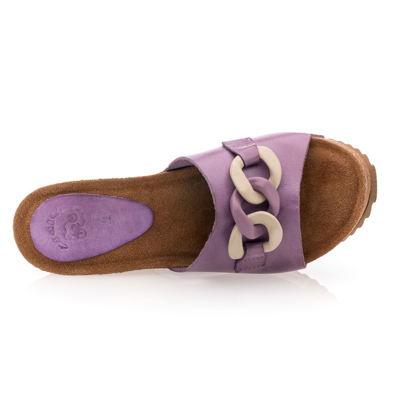 Naisten violetit sandaalit / avokärkiset kengät