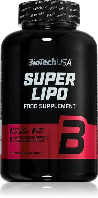 Tablete prehranskega dopolnila BioTechUSA Super Lipo za vzdrževanje normalne ravni sladkorja v krvi