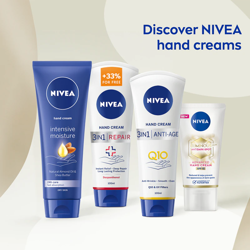 Creme para as mãos nutritivo e hidratante intensivo NIVEA