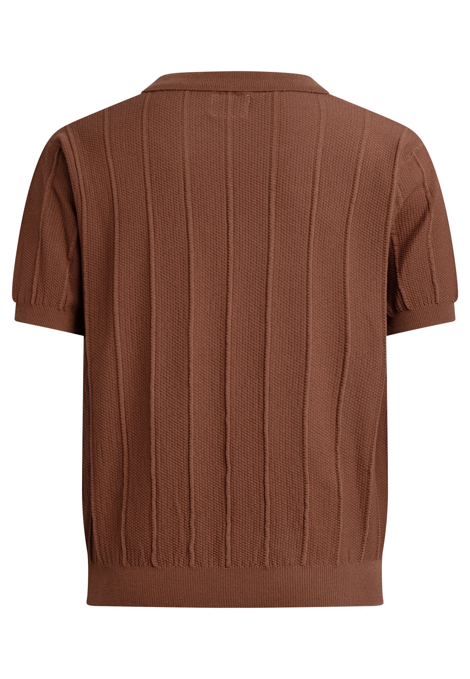 Redefined Rebel DYLAN REGULAR FIT - T-shirt met print - bruin