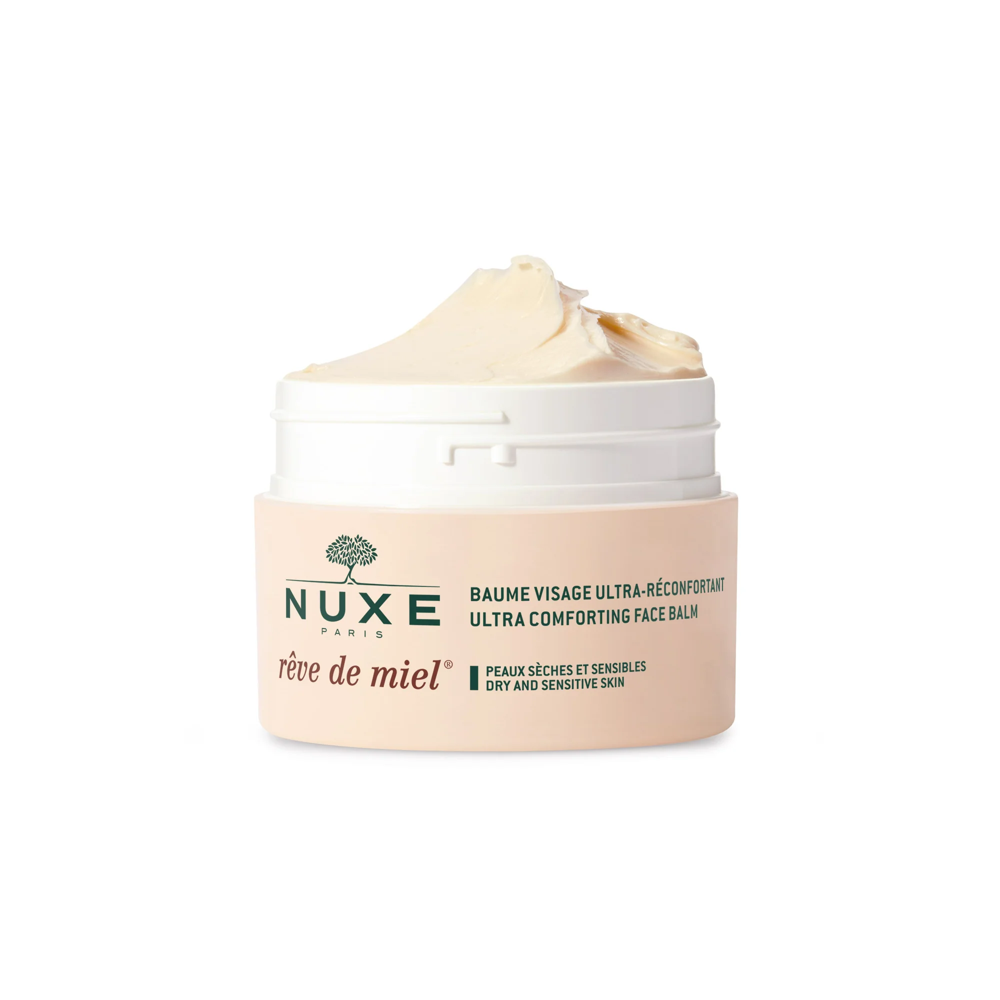 Reve de Miel Balsamo viso ultra-confort - Crema viso giorno nutriente, Crema viso giorno lenitiva, Trattamento Riparatore