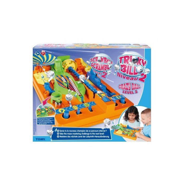 Tricky Marble Game Level 2 - Marble Run Maze, Obstacle Course - Hellish Course - Children's Action Game Set + Card