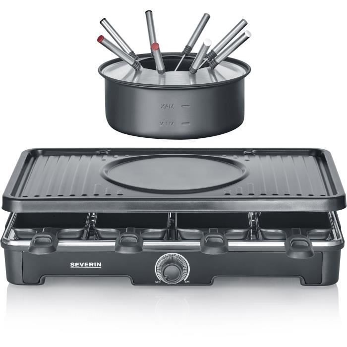 Macchina per raclette e fonduta SEVERIN - RG2347 - Per 8 persone - 1400W
