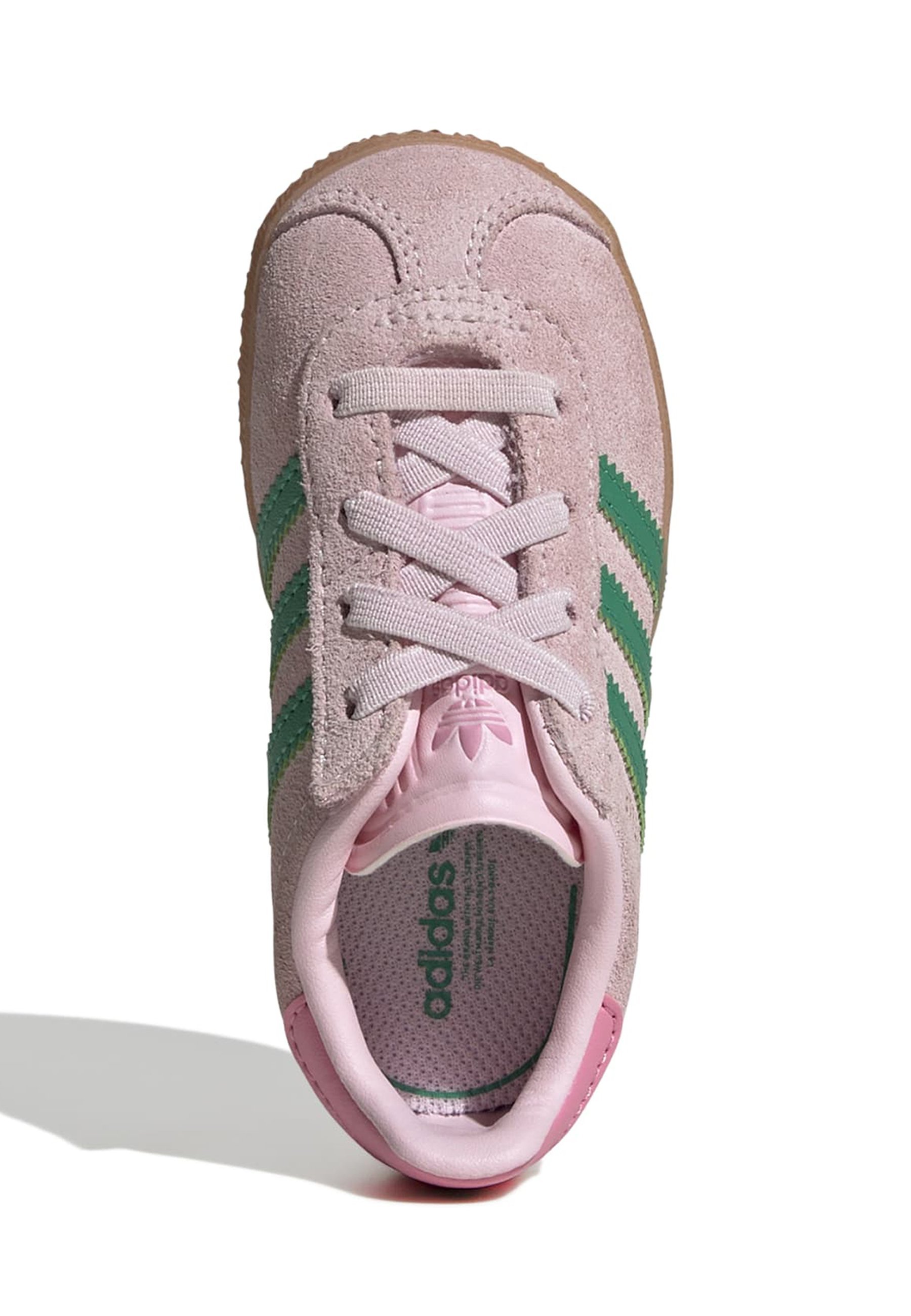 adidas Originals GAZELLE COMFORT CLOSURE ELASTIC LACES KIDS - Sneakers - clear pink court green bliss pink