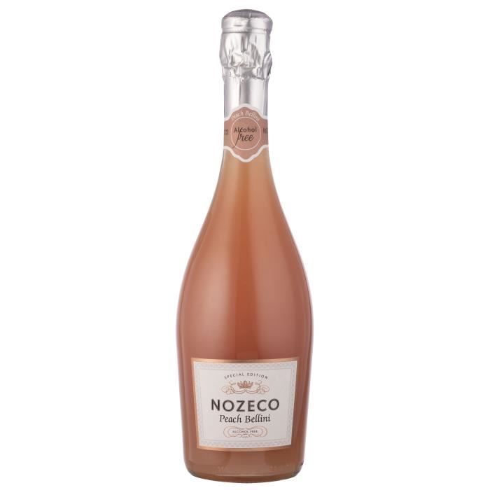 Nozeco - Bellini de melocotón - Bebida carbonatada sin alcohol