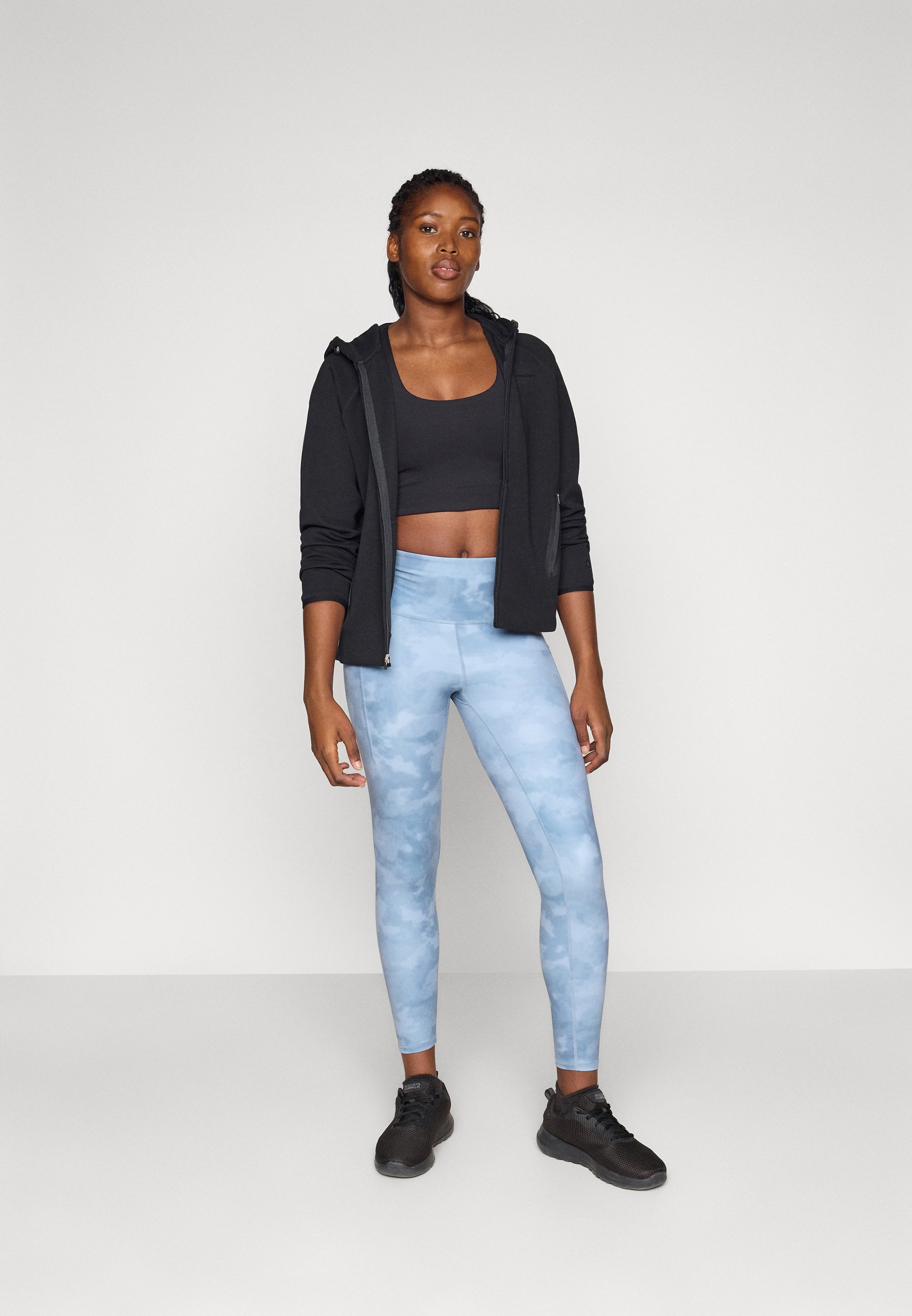 Champion HIGH RISE CAPRI LEGGINGS - Leggings - lichtblauw