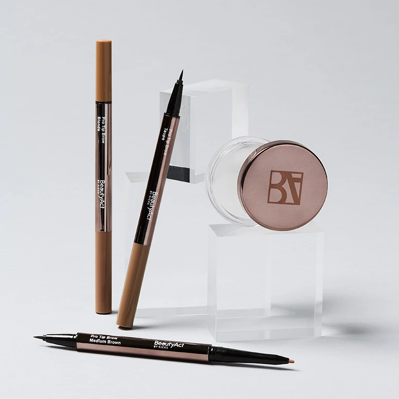 Оловка за обрве Pro Tip Brow, мека браон - BeautyAct