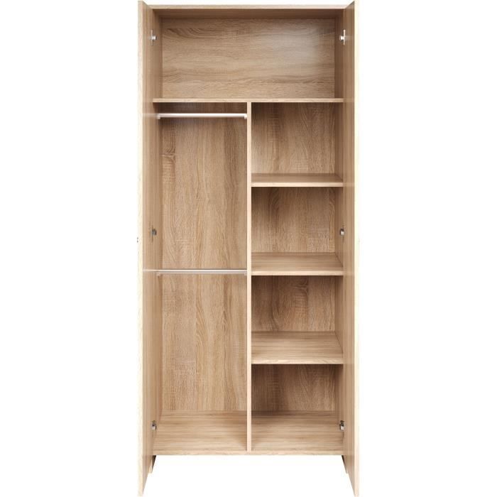 Set cameretta NIKO Trio - Lettino 70x140 cm + Fasciatoio a 2 ante + Armadio a 2 ante - Finitura Rovere Naturale - TRENDTEAM